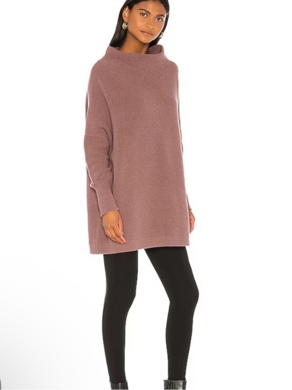 Free People! Ottoman Slouchy Tunic Sweater In Nutmeg NWT! - Picture 12 of 14